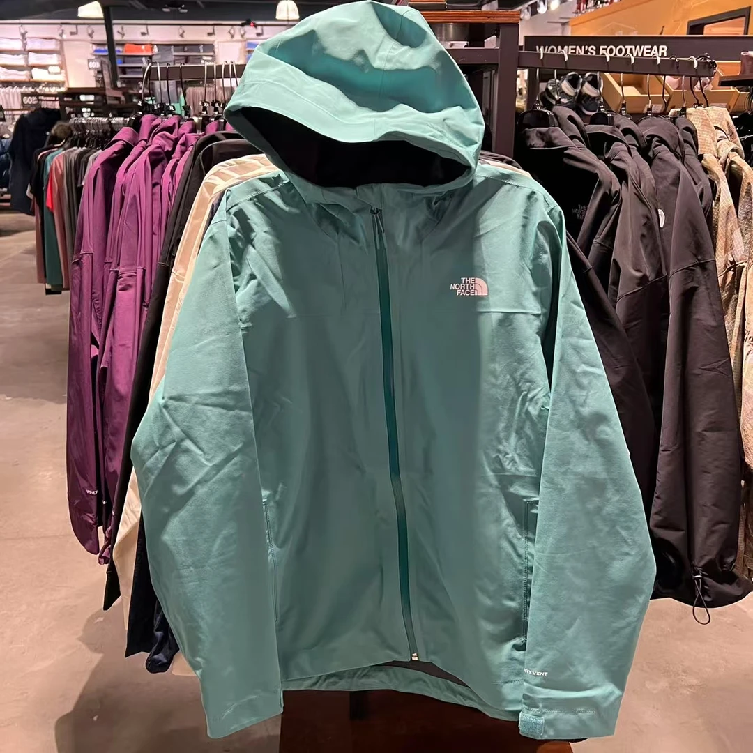 TheNorthFace北面美版女Active Stretch双层压胶硬壳冲锋衣胶印标