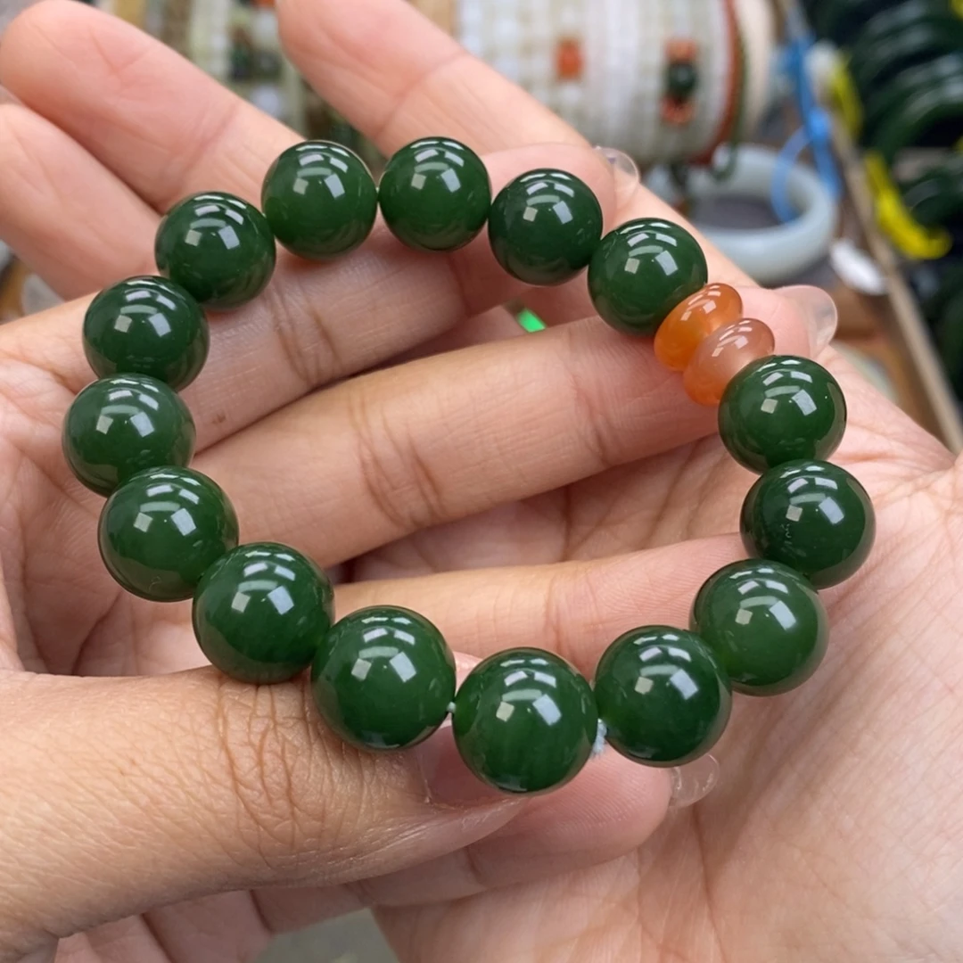 和田玉未镶嵌手链