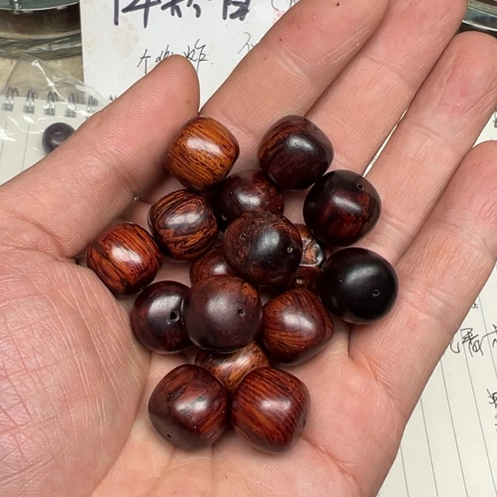 降真香手串/手链海南红降1314老型虫漏