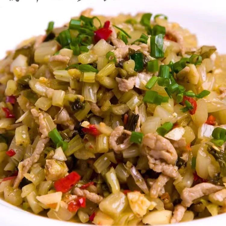 信阳腌箭杆菜农家瓦缸特色酸菜传统腌制下饭菜不咸不淡