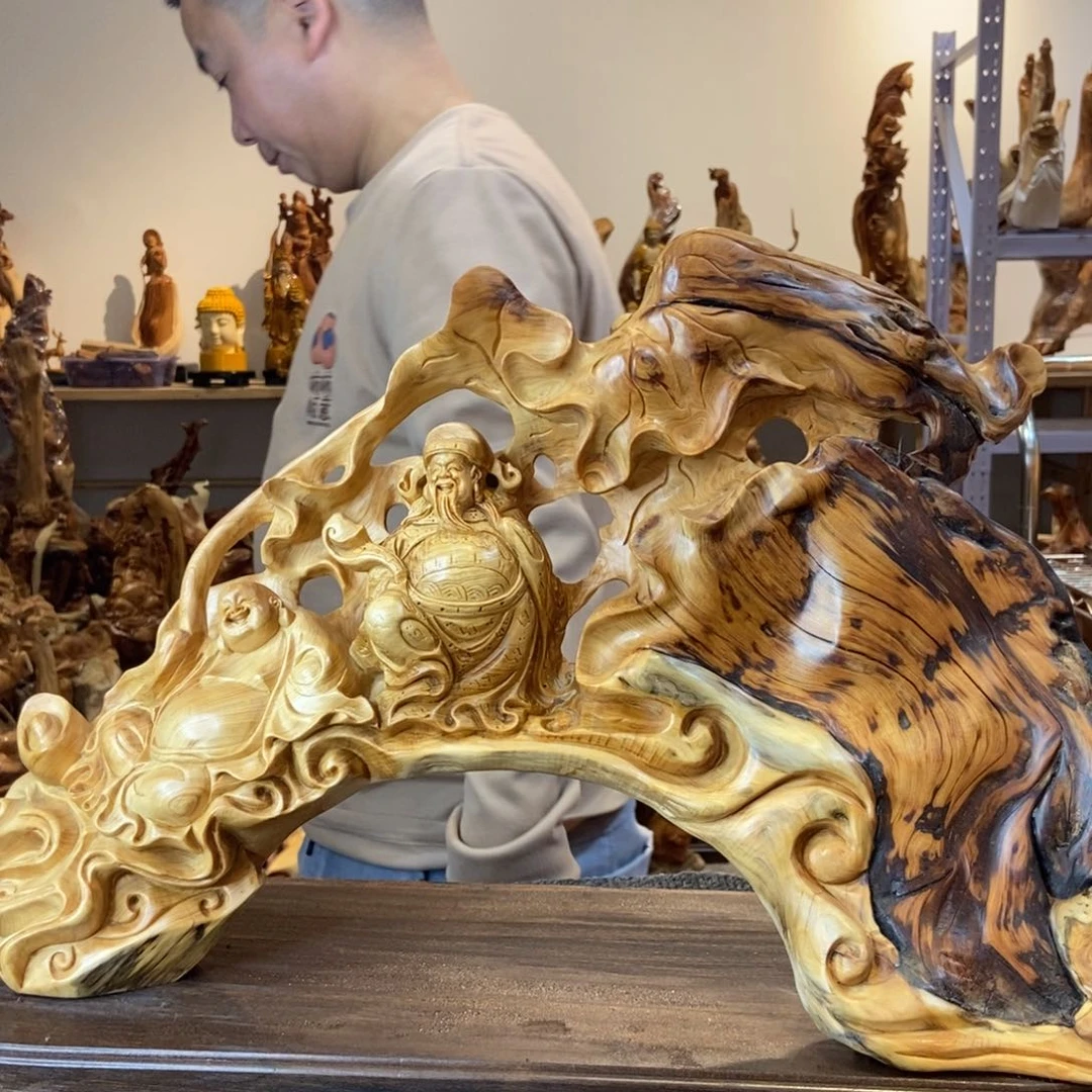 柏木（崖柏）太行崖柏根雕摆件