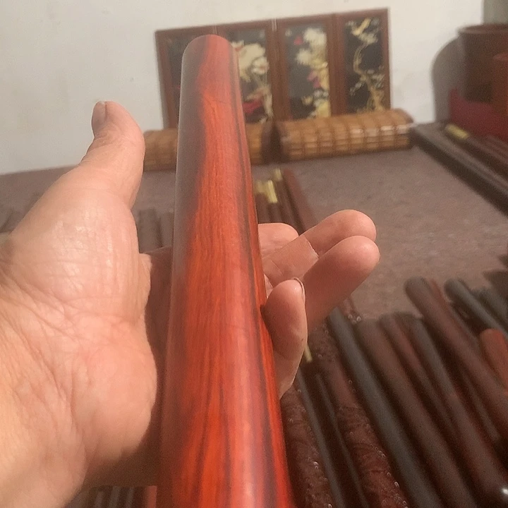 东非黑黄檀（紫光檀）L***八紫檀木棍40长3.5