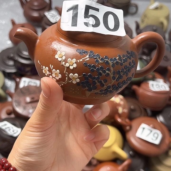 紫砂茶壶紫砂微瑕半手