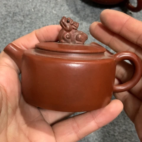 手***）紫砂茶壶陶瓷摆件工艺品