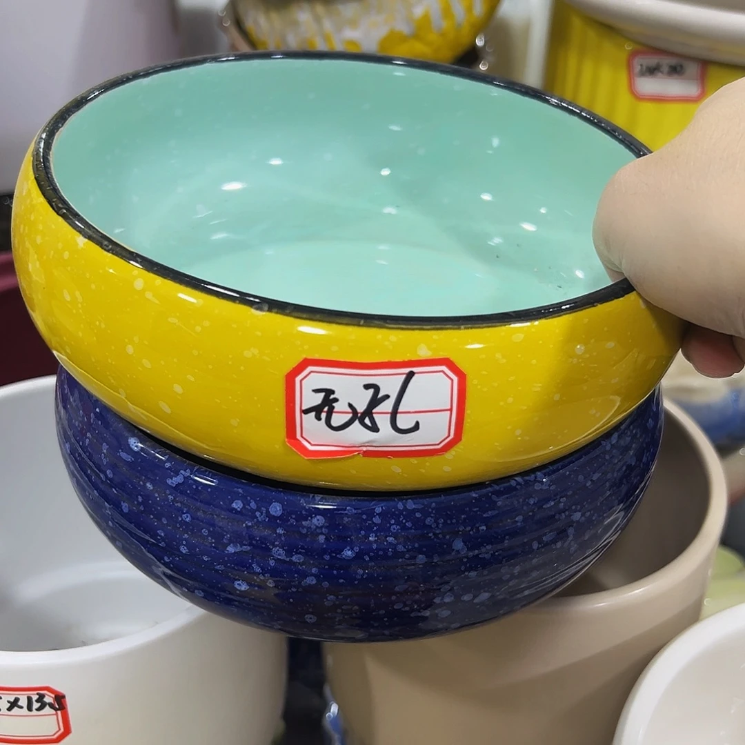 外贸尾单陶瓷花盆凑10米包邮