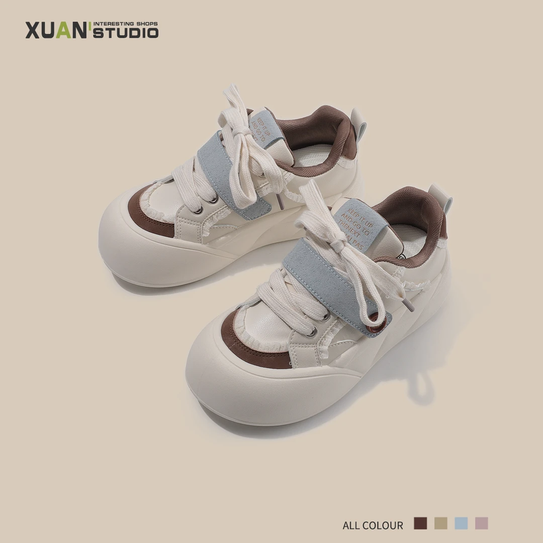 韩版厚底小白鞋女款爆款2025春款百搭鞋子板鞋推荐休闲女鞋面包鞋