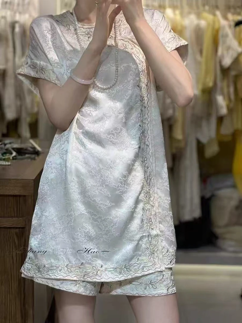 2025夏季女生设计师新中式款套装  JYGCB0088332