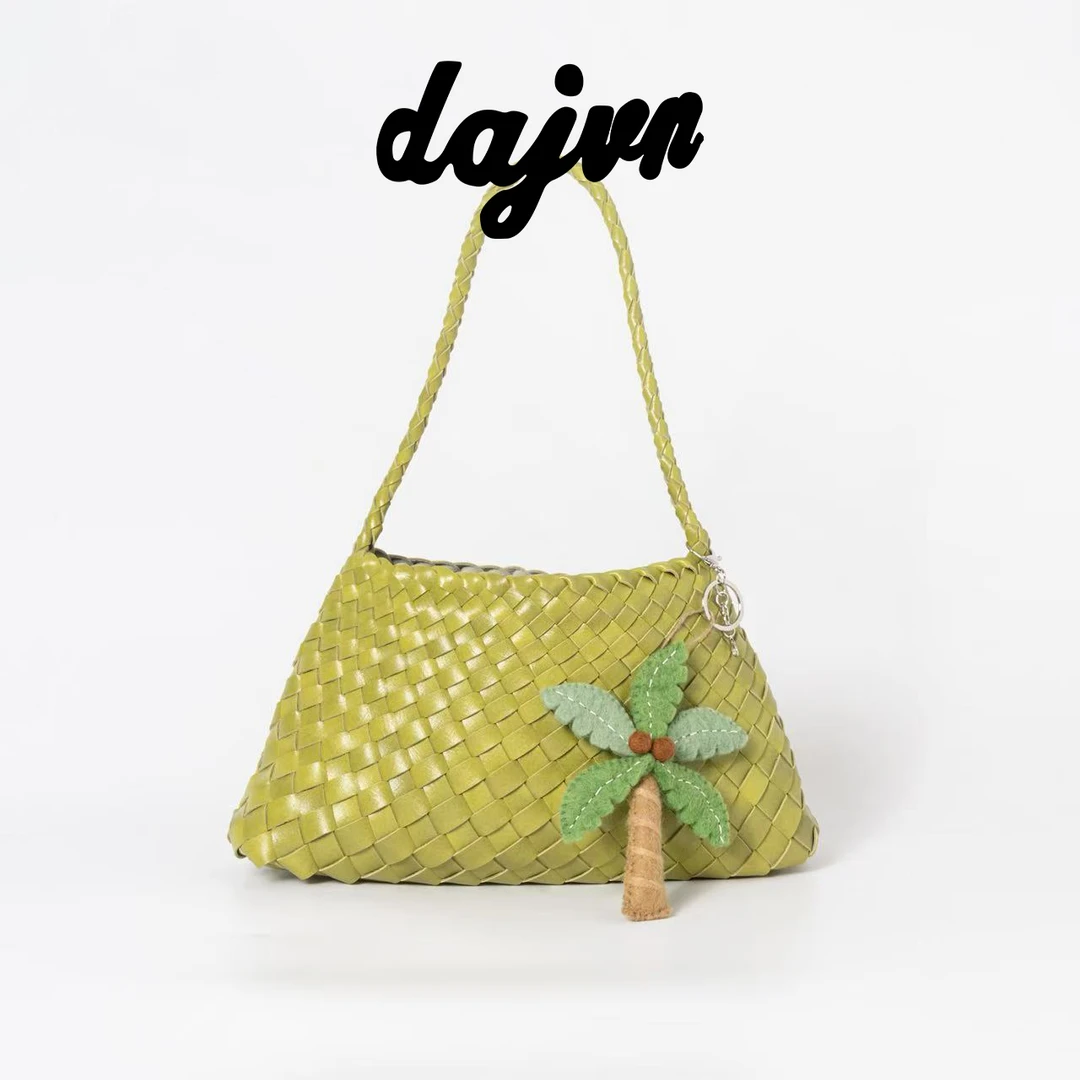 DAJUN大俊 小众设计手工编织菜篮子包法式慵懒单肩包
