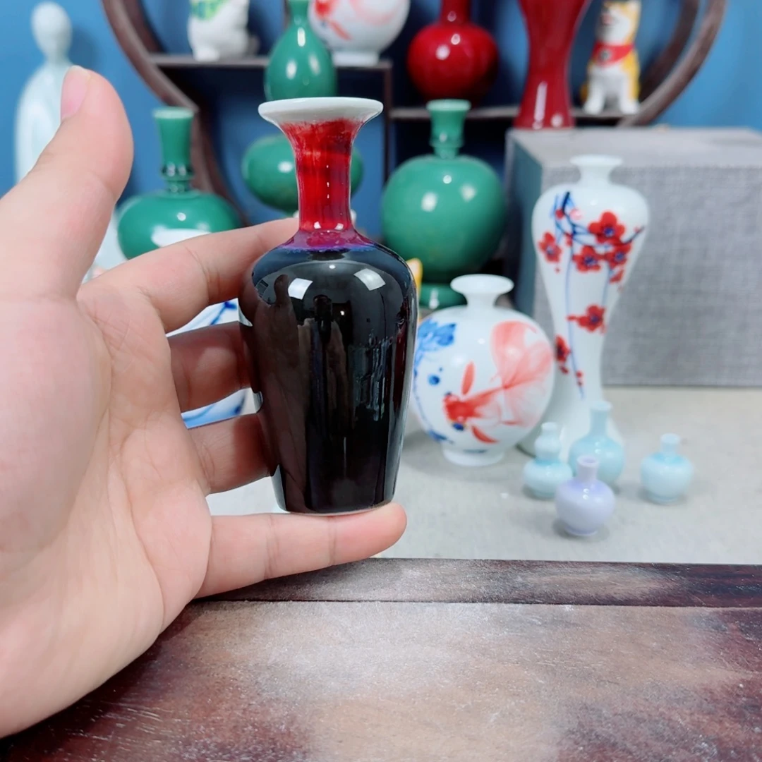 陶瓷手工小花器摆件