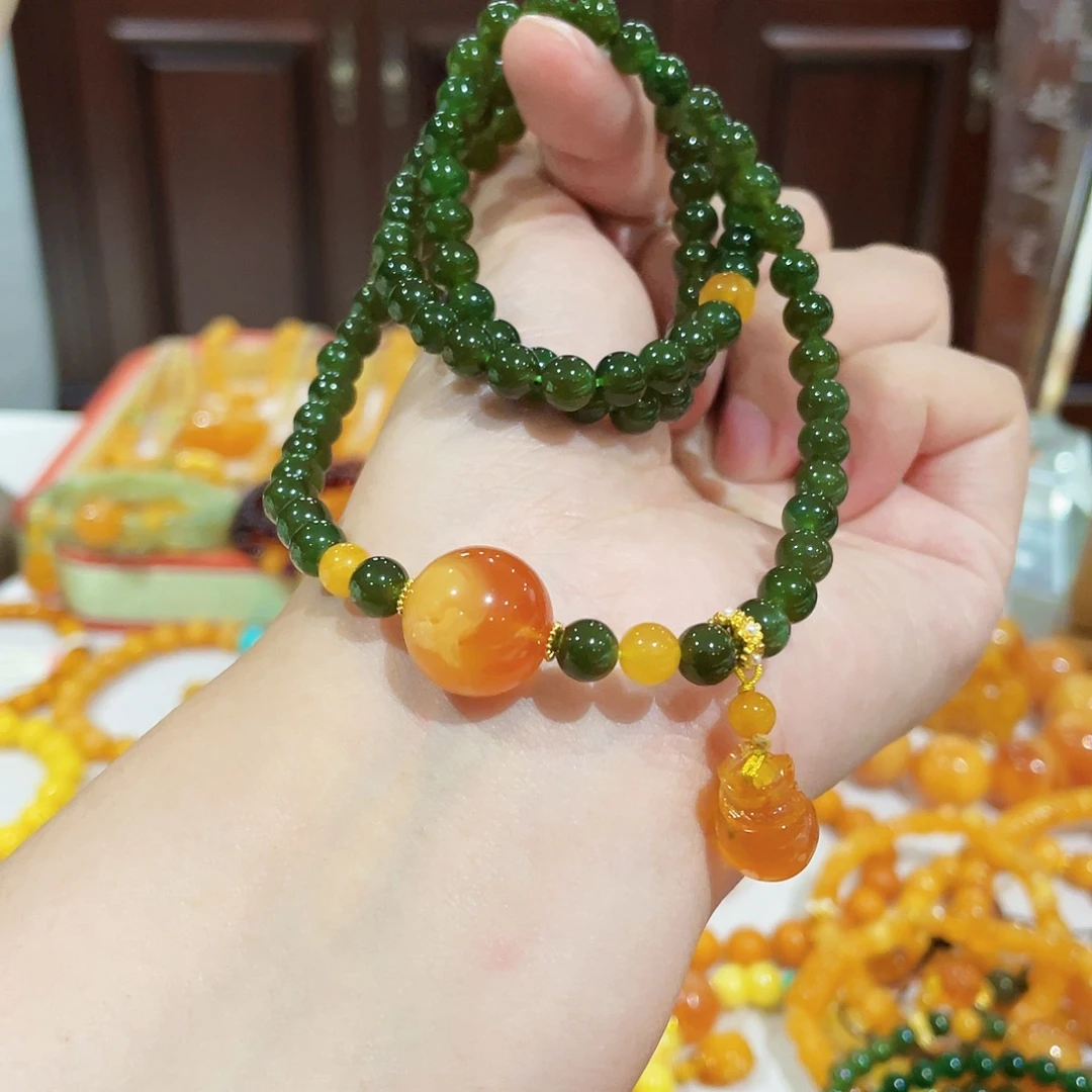 手链蜜蜡未镶嵌手串