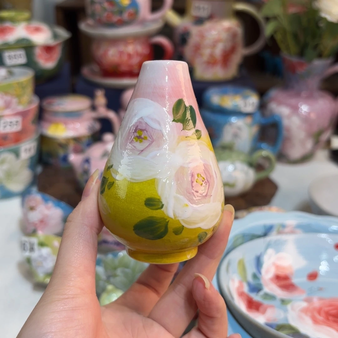 景德镇手绘高温釉下彩陶瓷茶具