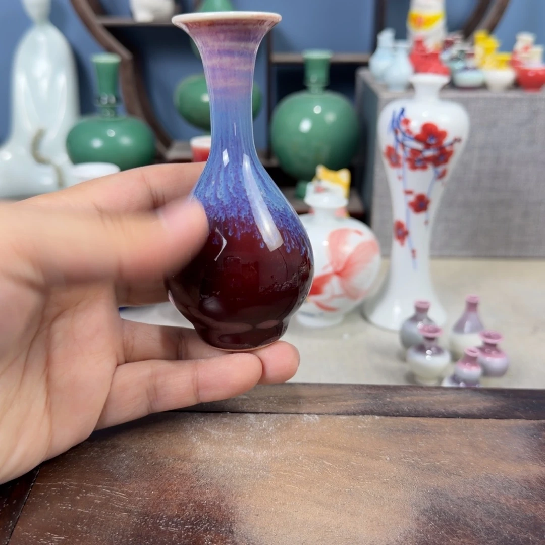 陶瓷手工小花器摆件