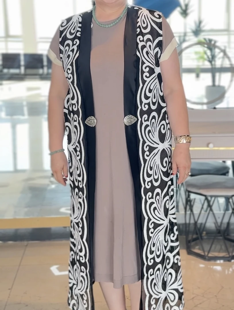 长款常规款印染薄款马夹拼接中长款黑色马甲