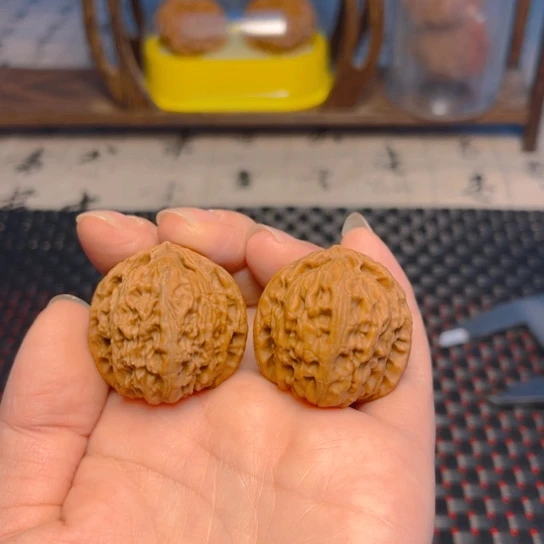 吊坠文玩核桃白狮子