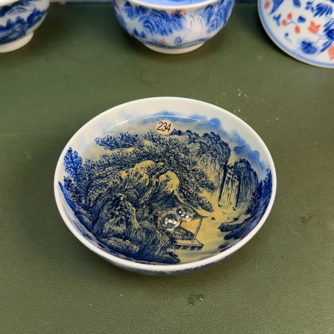 景德镇纯手绘茶具圆圆234
