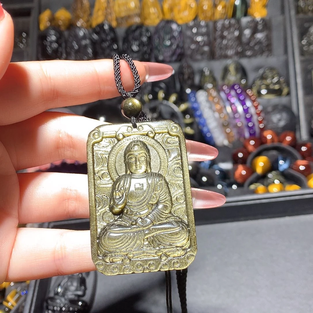 黑曜岩颈饰未镶嵌s****y