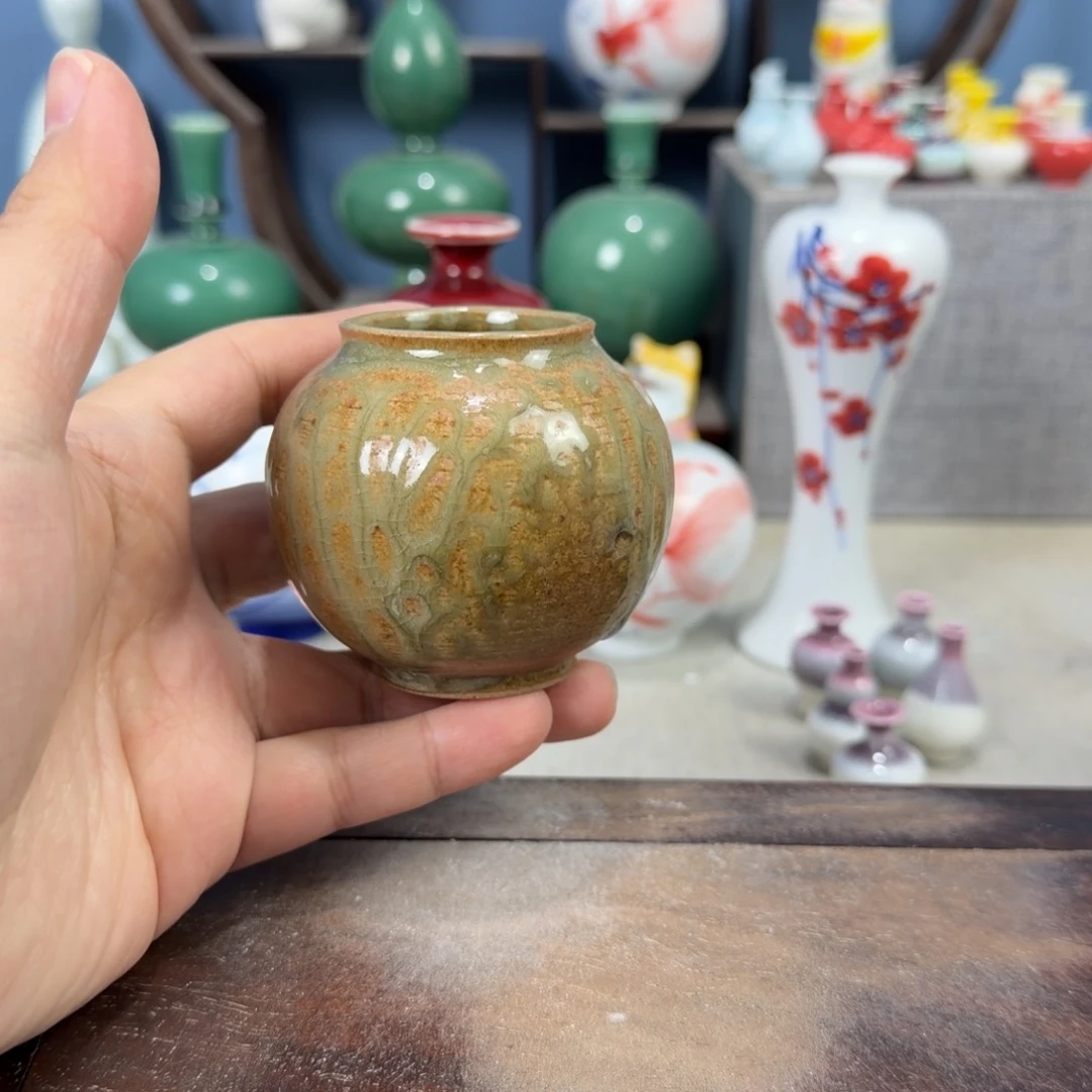 陶瓷手工小花器摆件