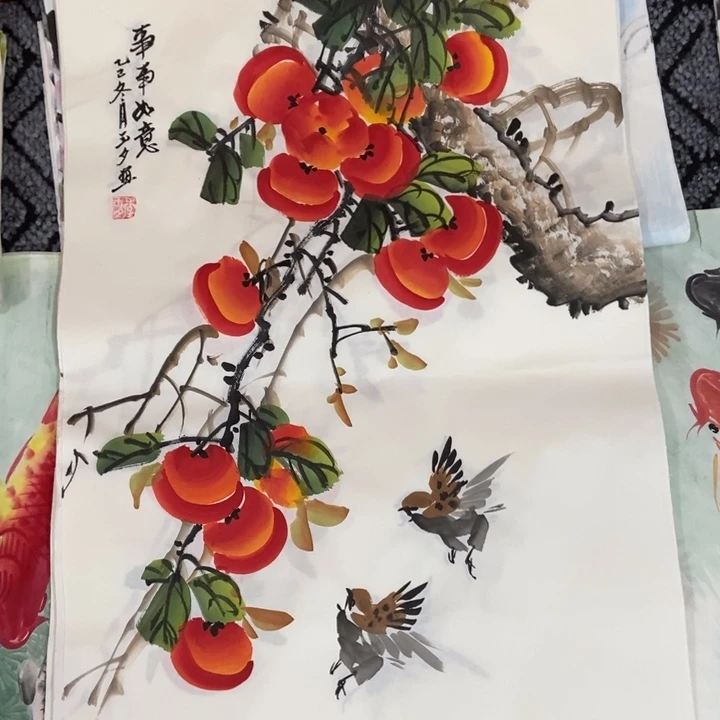 枕书斋画廊的直播间