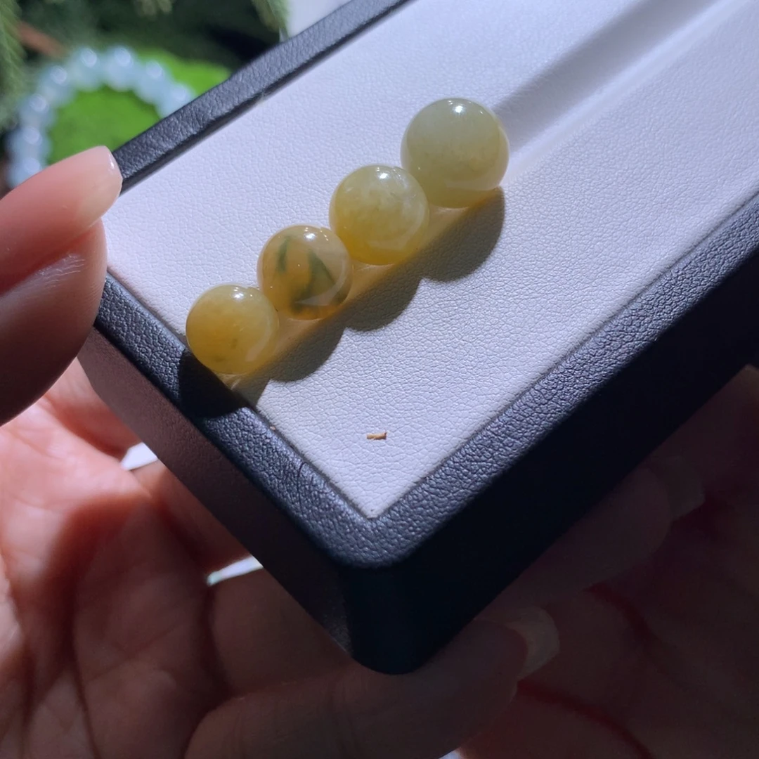 翡翠散珠福利黄翡卡9-12发其一