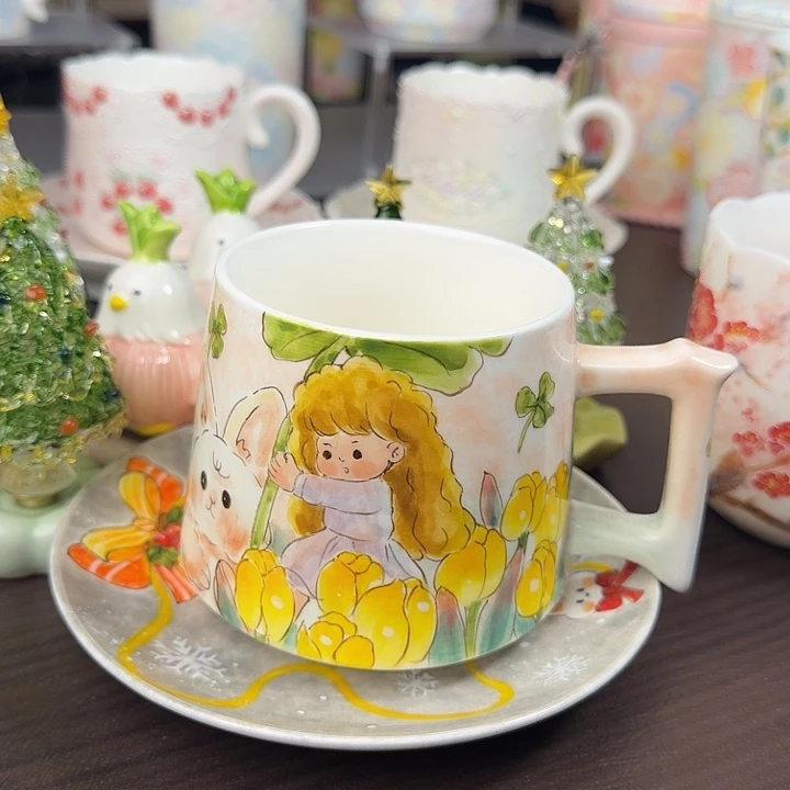 陶瓷景德镇手绘咖啡