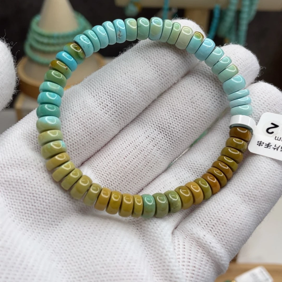 绿松石未镶嵌彩虹隔片单圈卡6.5