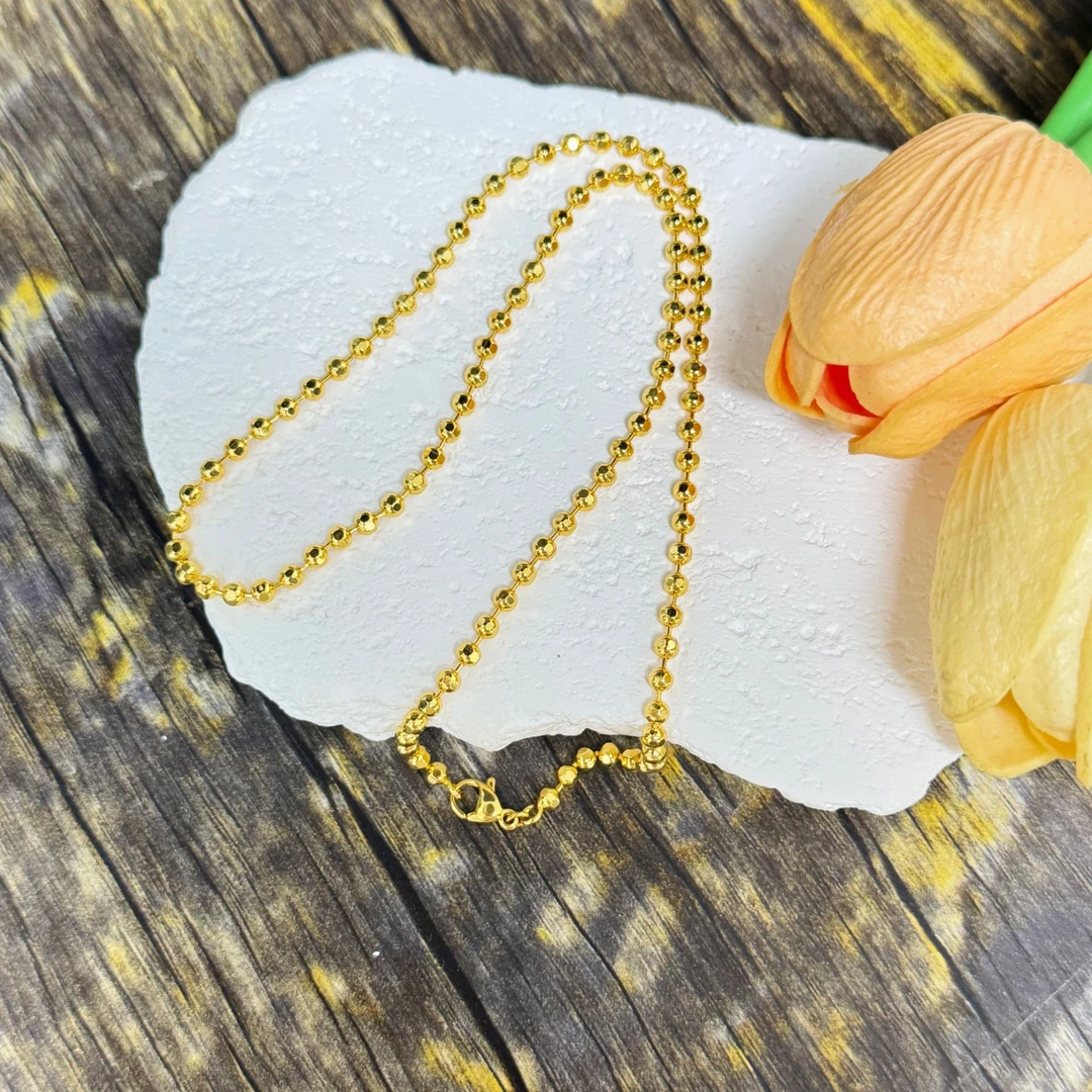 铜合金项链 yy183豆豆项链时尚百搭