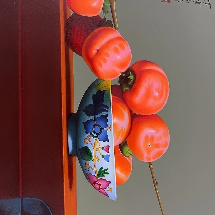 油画恭喜嘻嘻仔仔细细