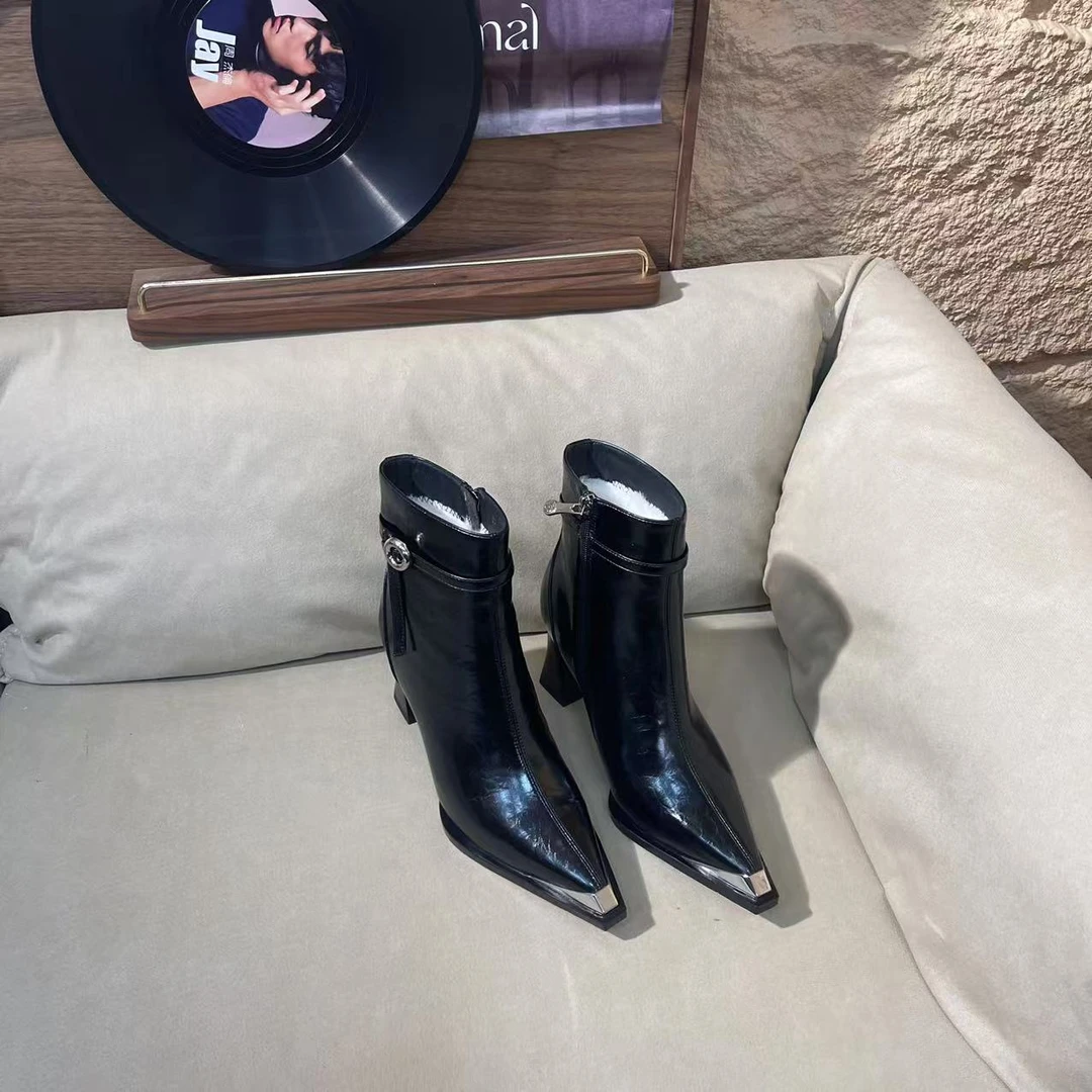 DJ时尚短靴-A5236黑色