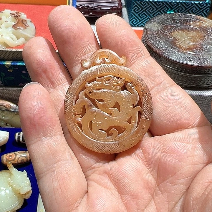 和田玉挂件未镶嵌九*