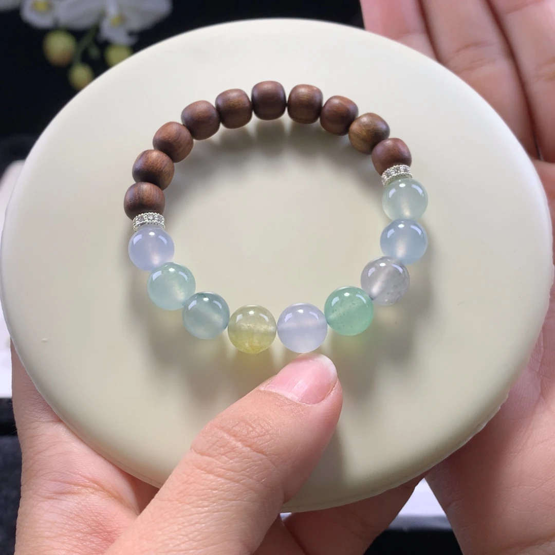 翡翠未镶嵌手链卡9玉壶冰心