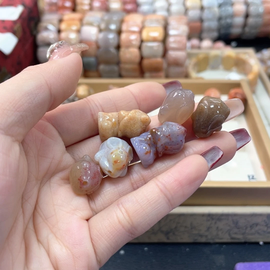 硅化珊瑚（珊瑚玉）手链未镶嵌@**嫣493