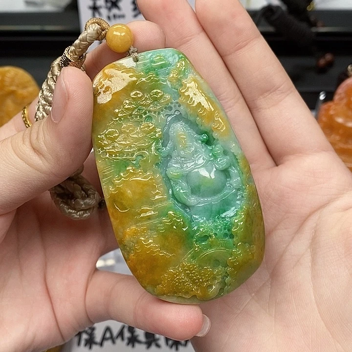 颈饰未镶嵌翡翠翡翠A货