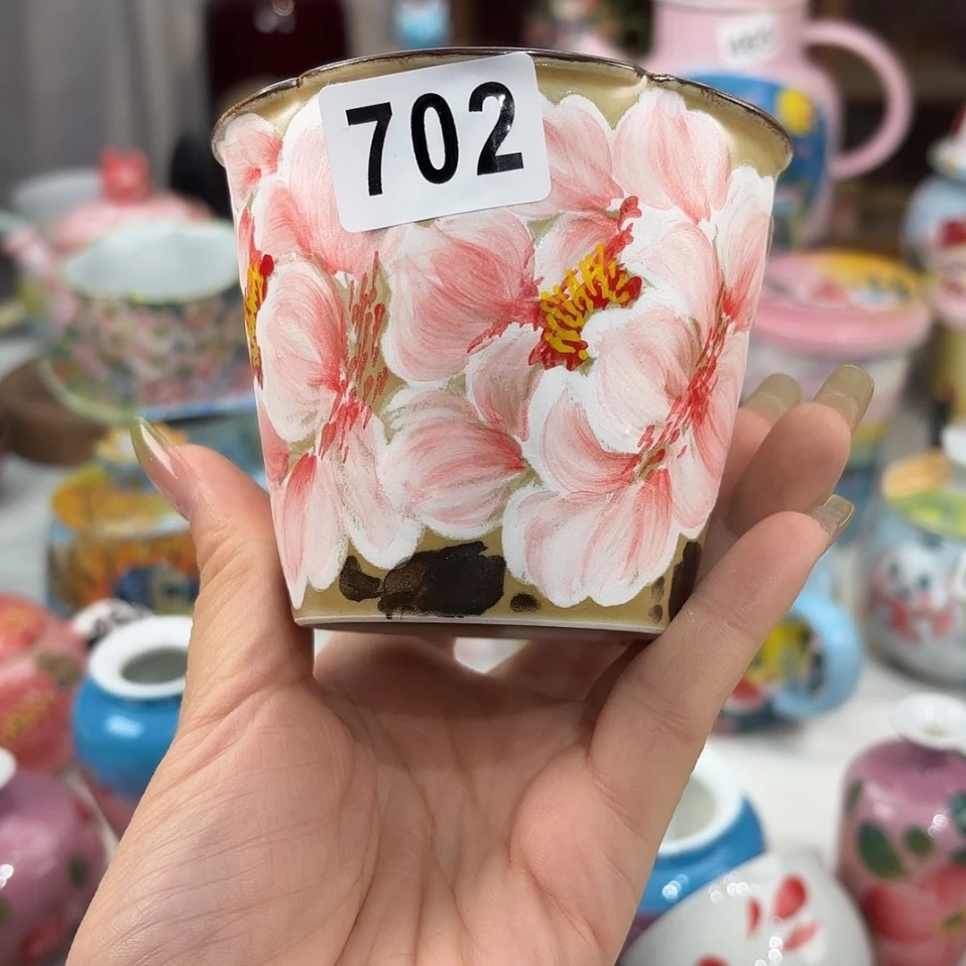 瓷片景德镇手绘高温釉下彩陶瓷茶具