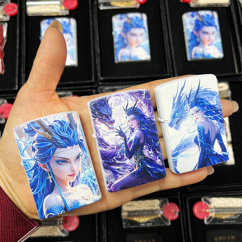 ZORRO高颜值哪吒敖闰动漫性感美女煤油打火机防风可定制送男友潮