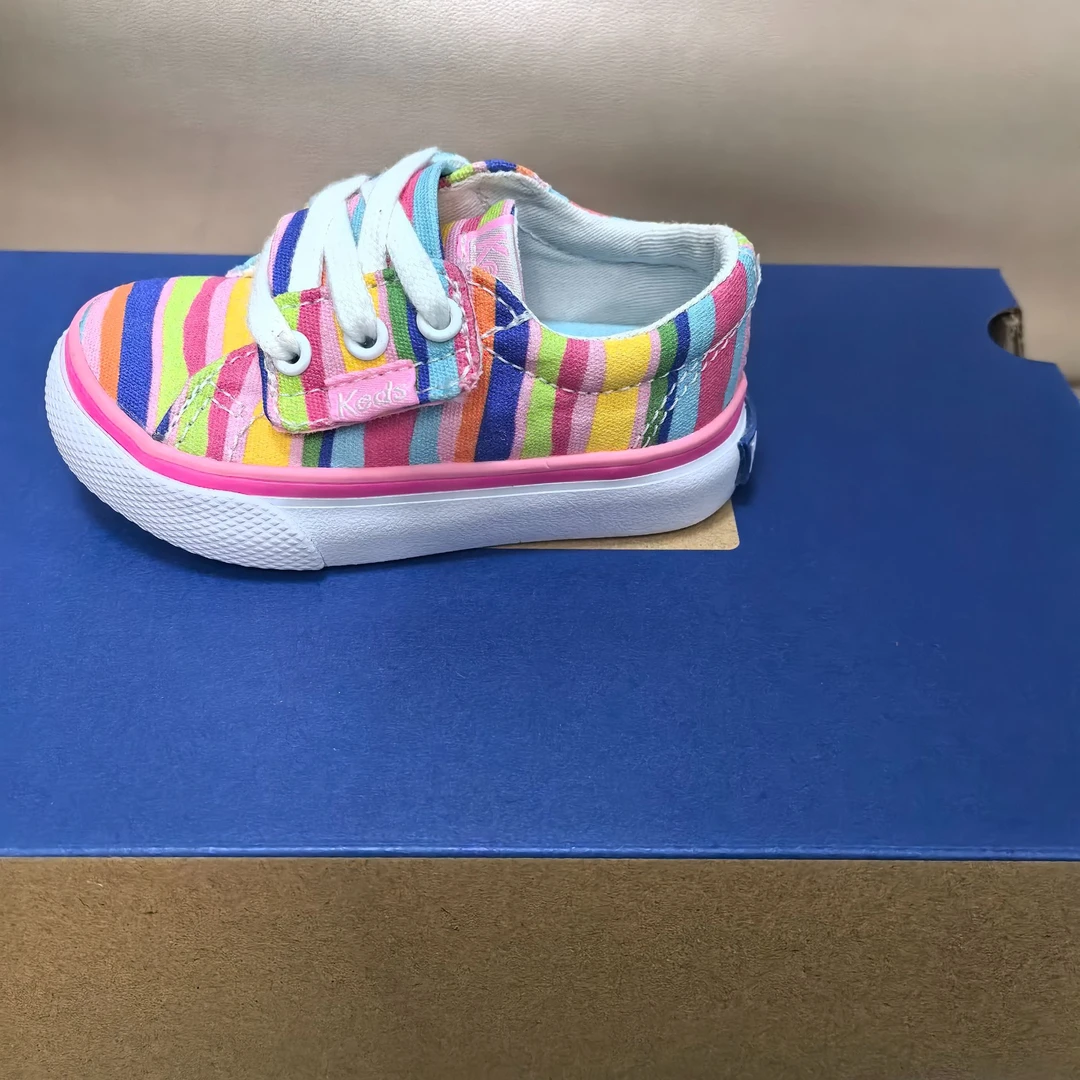 keds条纹儿童系带帆布鞋