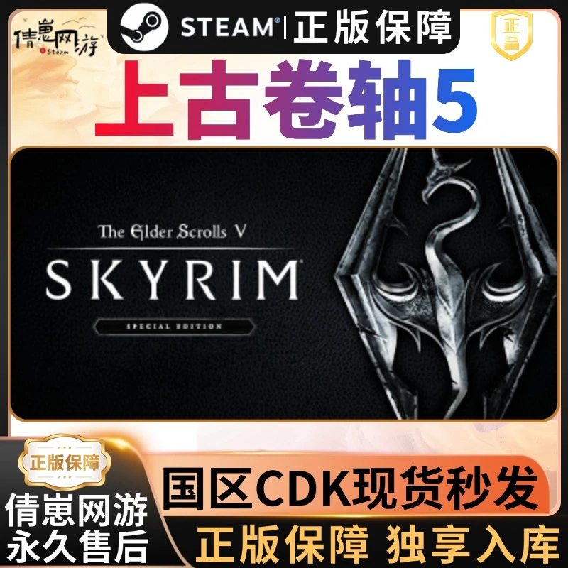 上古卷宗 5 天际特别版 老滚5 入库 steam游戏 CDKEY 入库 全dlc