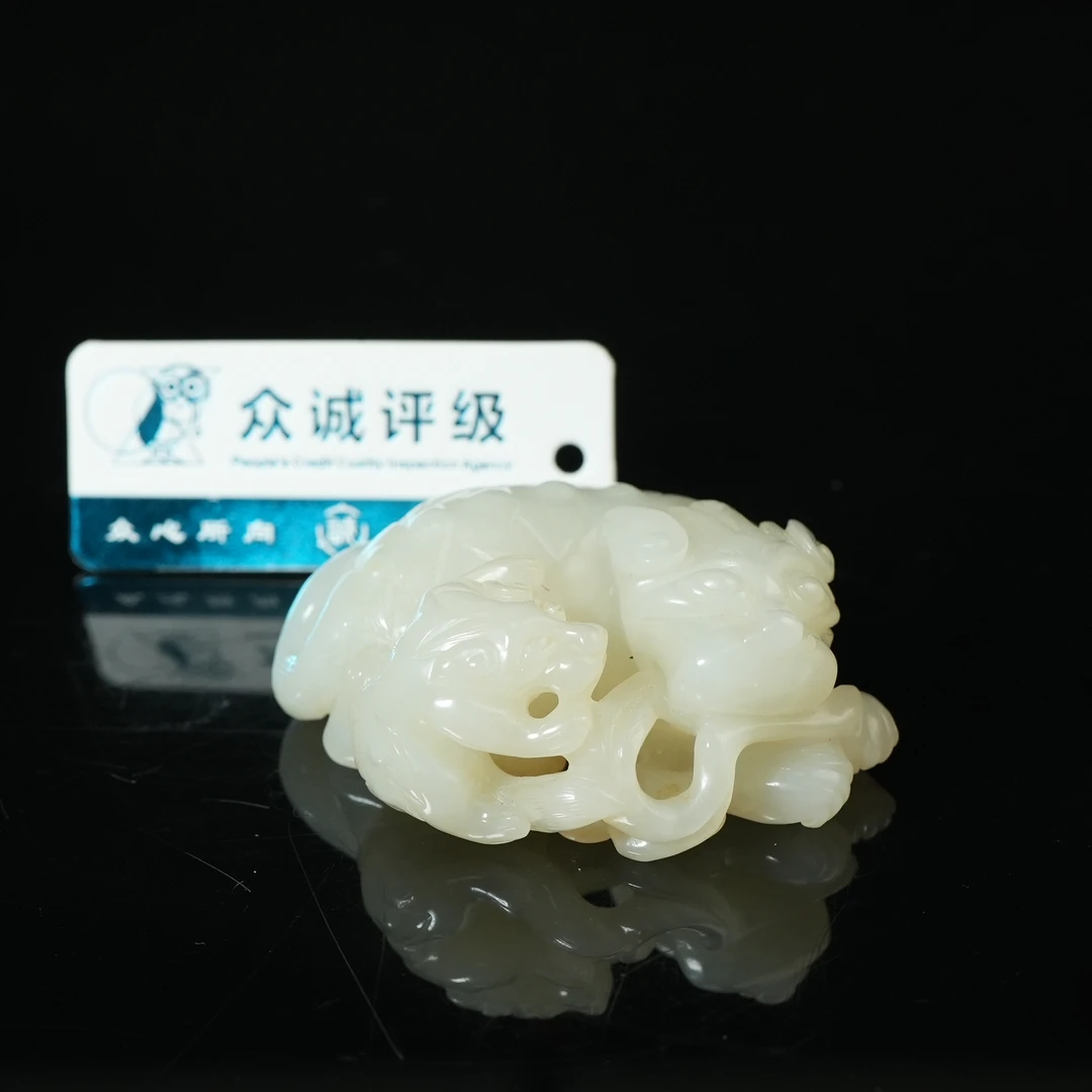 清代和田玉事事如意把件【华豫之门】AADB2502092028