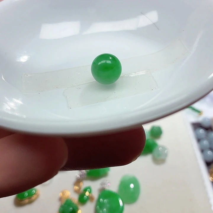 翡翠未镶嵌手链天然缅甸翡翠A货卡10