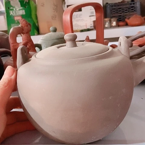 茶杯绿泥宜兴紫砂全手工制作