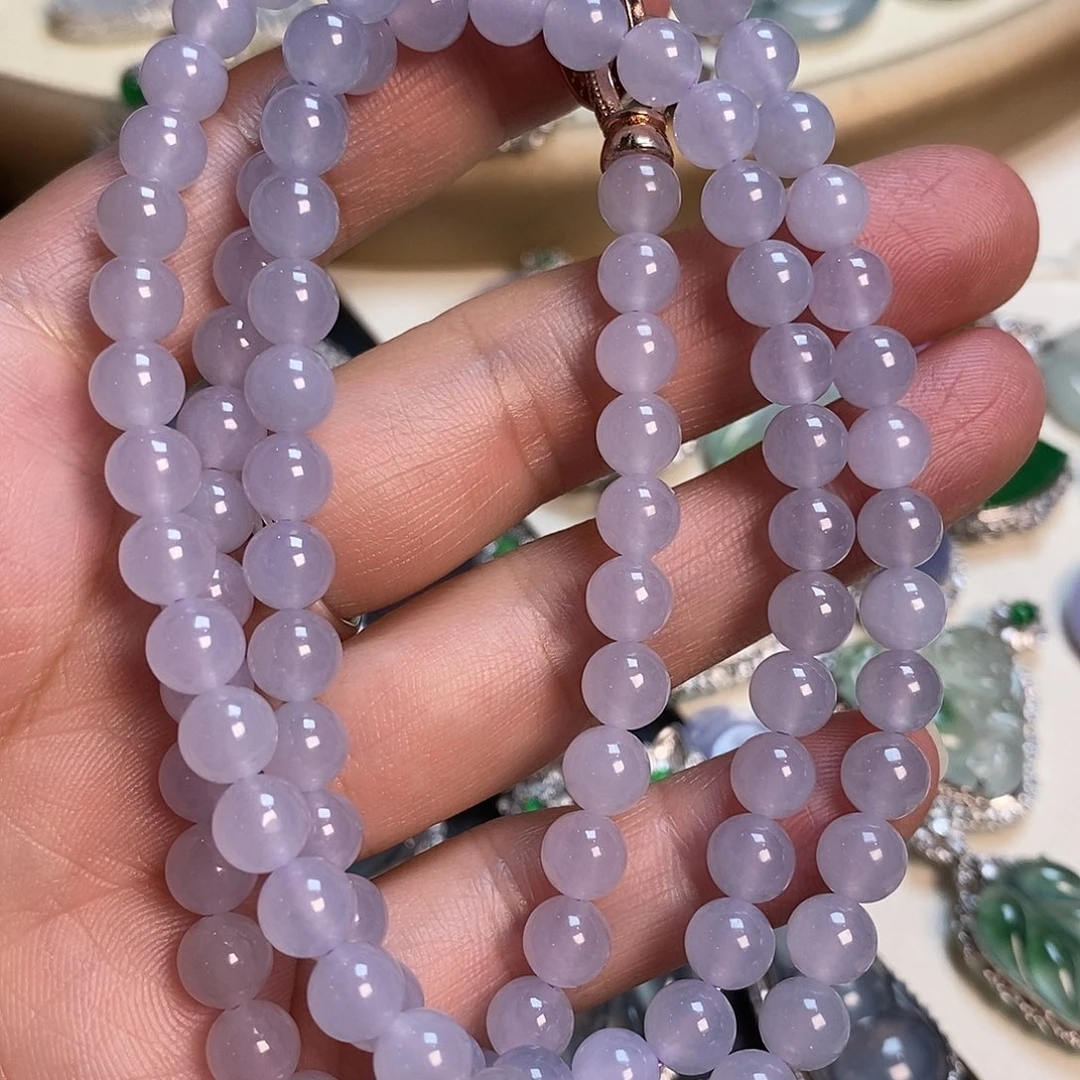 翡翠未镶嵌吊坠(不含链)珠串