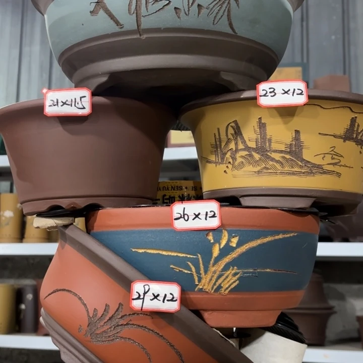 紫砂花盆               100-6