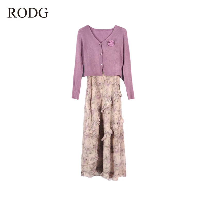 RODGR52TQ0807A 夏季新款简约国风两件套裙 0807