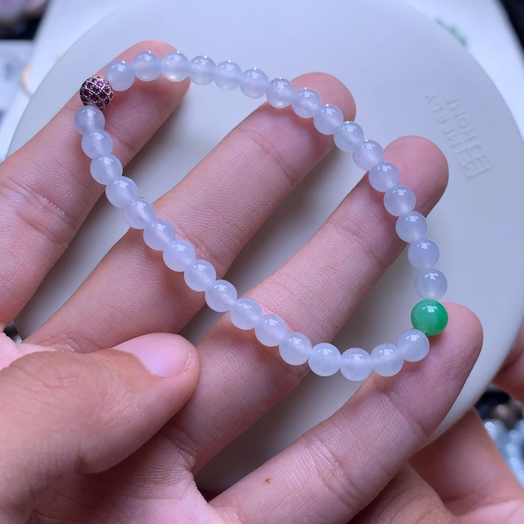 未镶嵌手链翡翠翡翠手串卡5.4