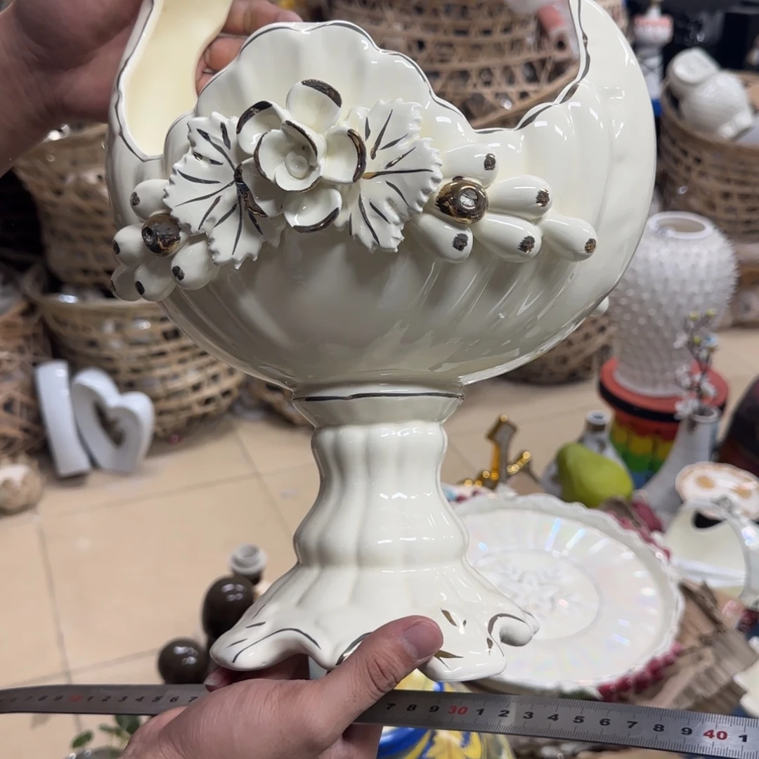 瓷片陶瓷工艺花瓶摆件