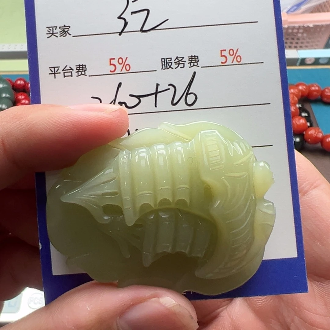 和田玉颈饰未镶嵌江**