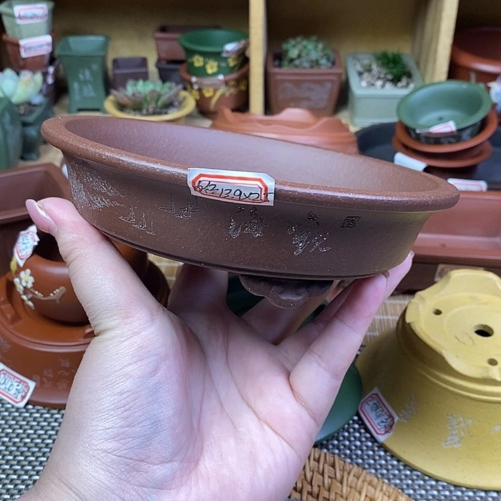 宜兴紫砂精品花盆