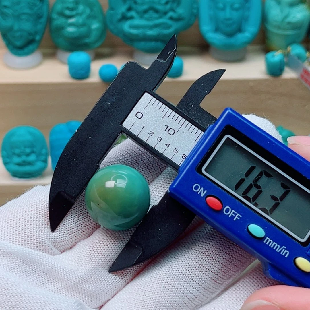 绿松石未镶嵌圆珠