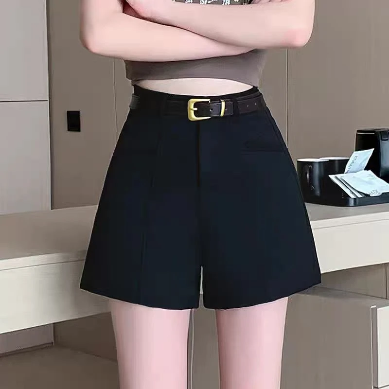 高腰显瘦百搭阔腿宽松韩版短裤女款爆款2025新款夏季热裤A字裤