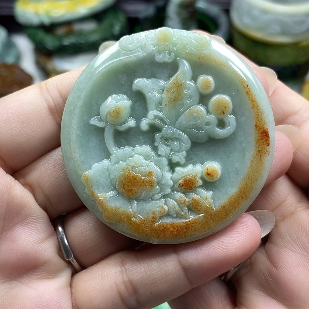 颈饰未镶嵌翡翠牌子