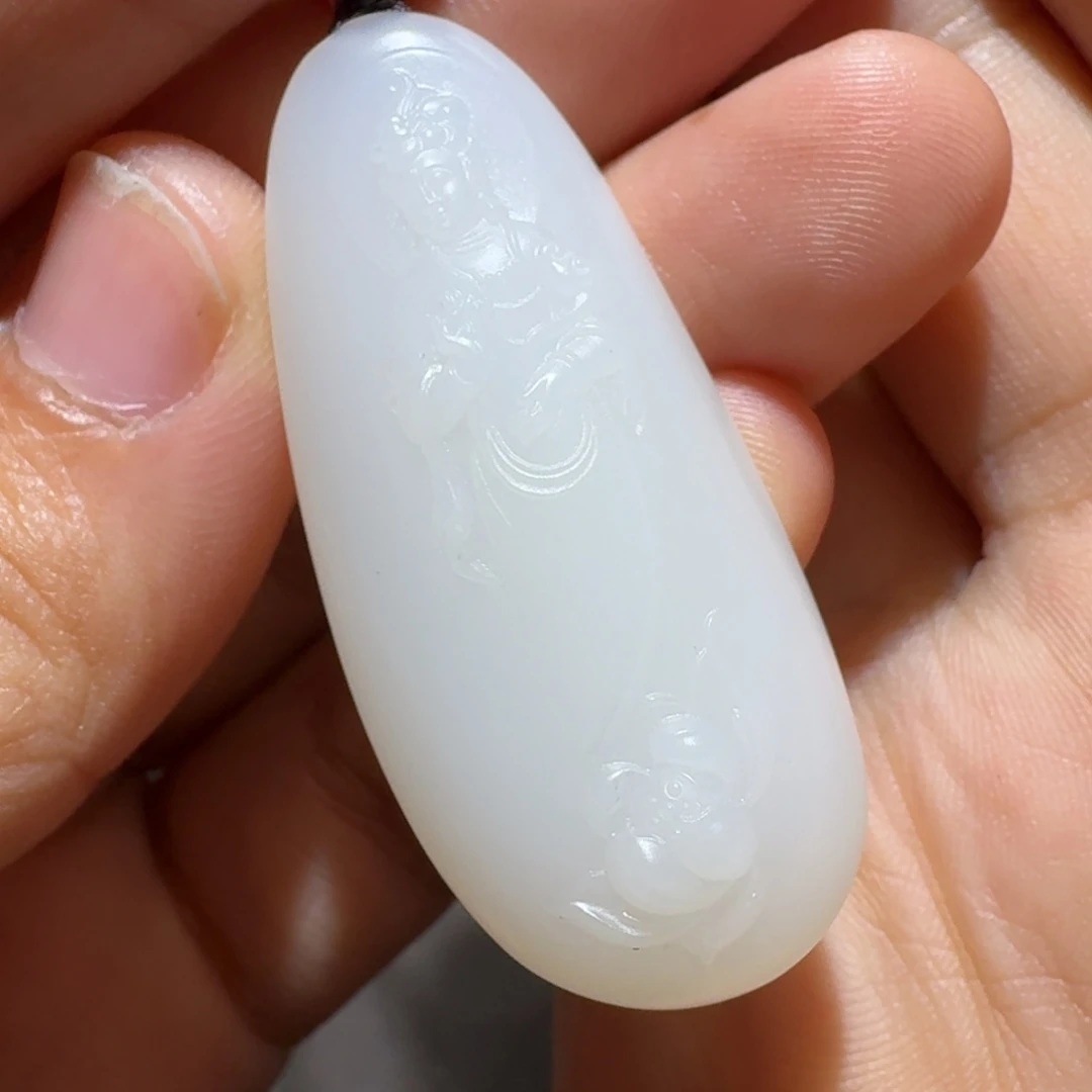 和田玉未镶嵌吊坠(不含链)